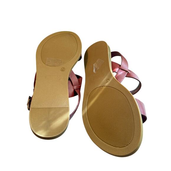 NWOT Journey Collection Lavine women’s 10 raspberry purple casual strappy sandal - Picture 3 of 4